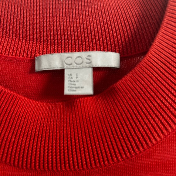 COS dress in burnt orange - Picture 3 of 9